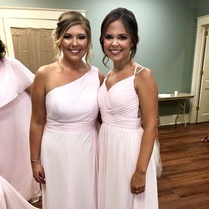 Azazie Cleo Size 12 Color Blushing Pink